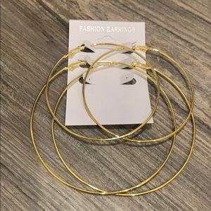 XXL Fashion hoop earrings set of 2